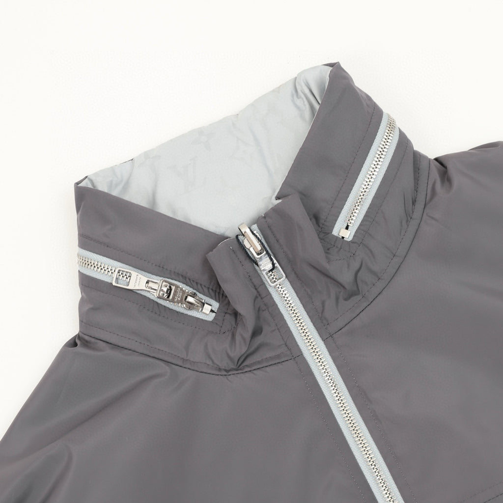 Louis Vuitton 26SS Reversible Olive & Black Zip-Up Blouson Jacket