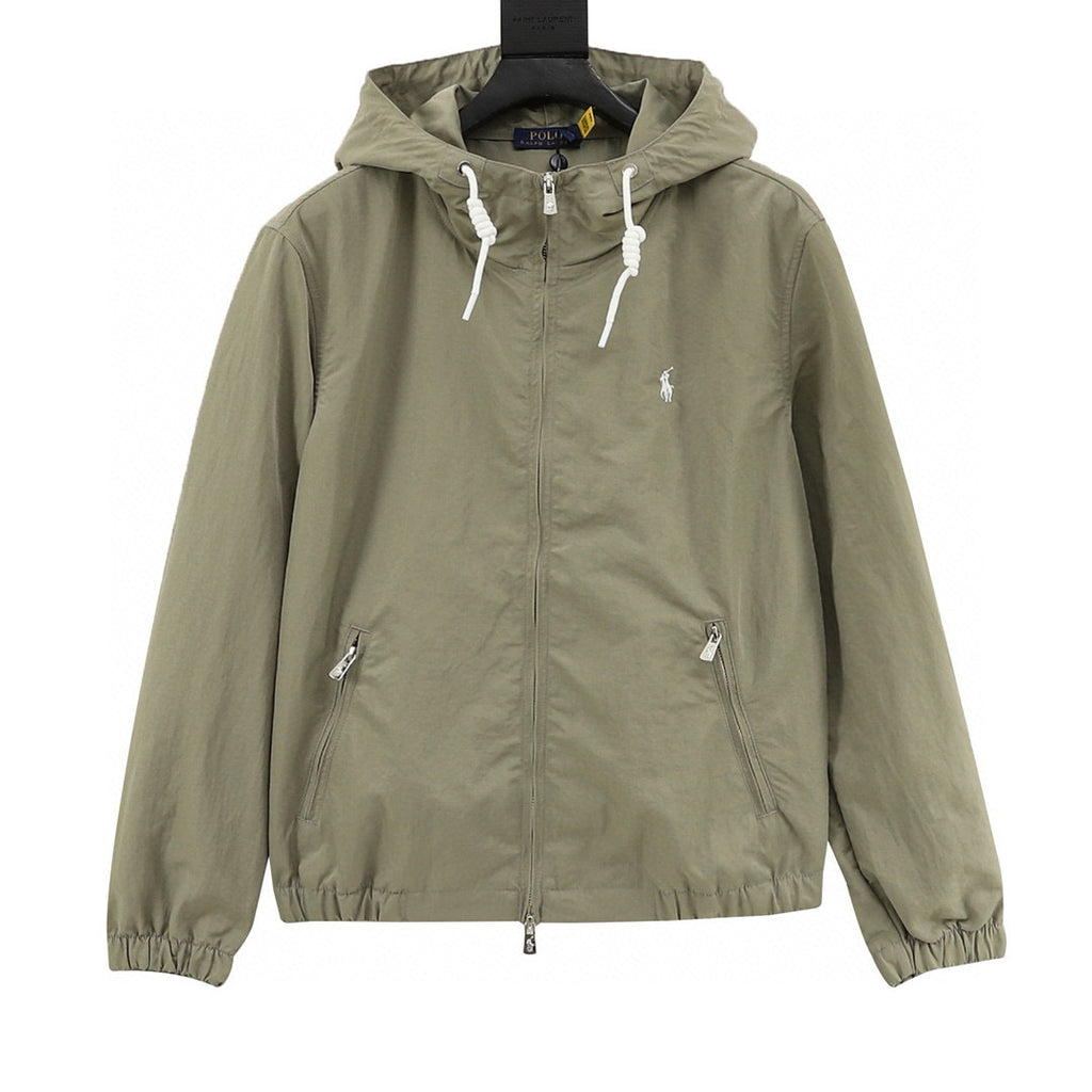 Polo Ralph Lauren Polo Pony Rope Drawcord Hooded Windbreaker Jacket