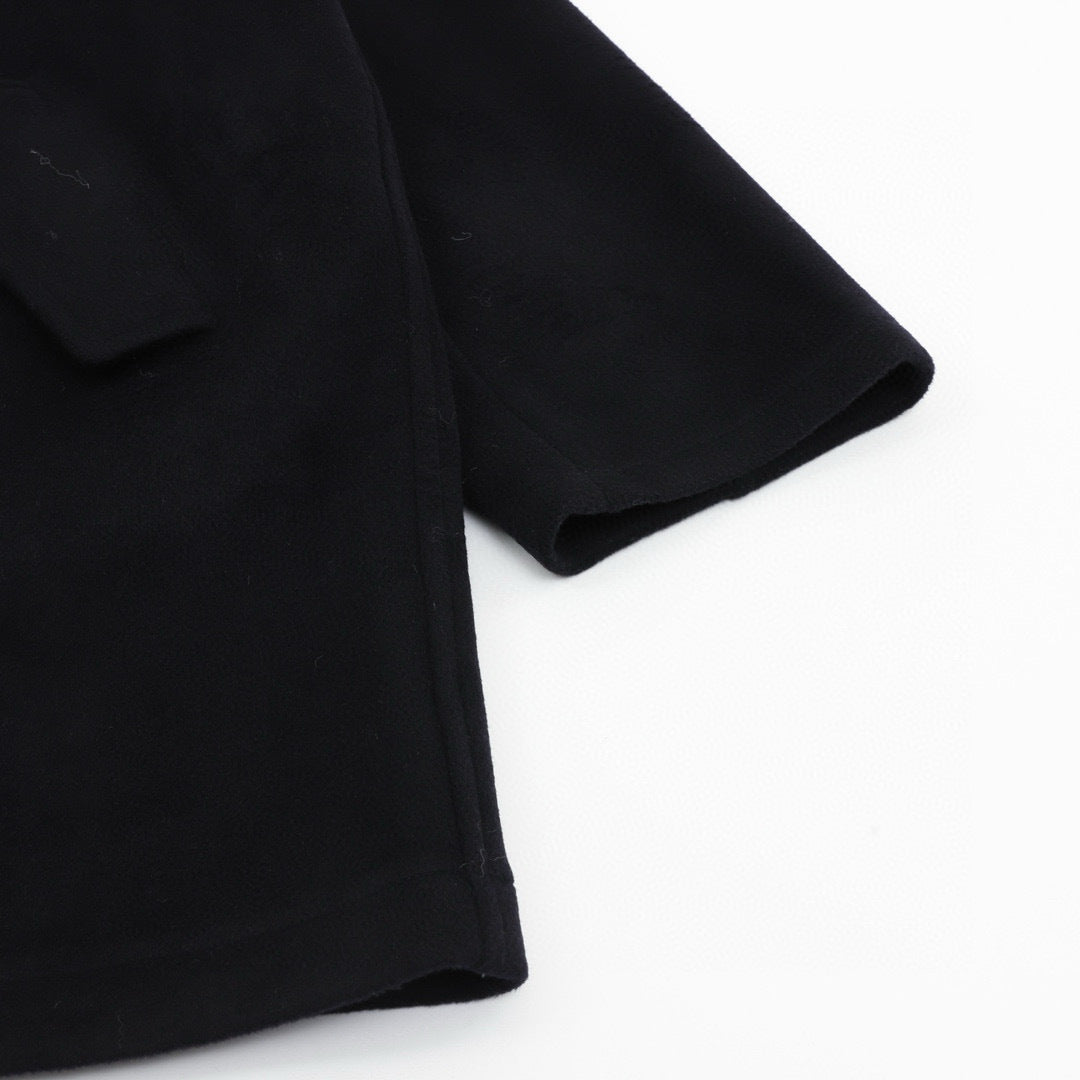 Loewe Logo Label Hooded Long Coat