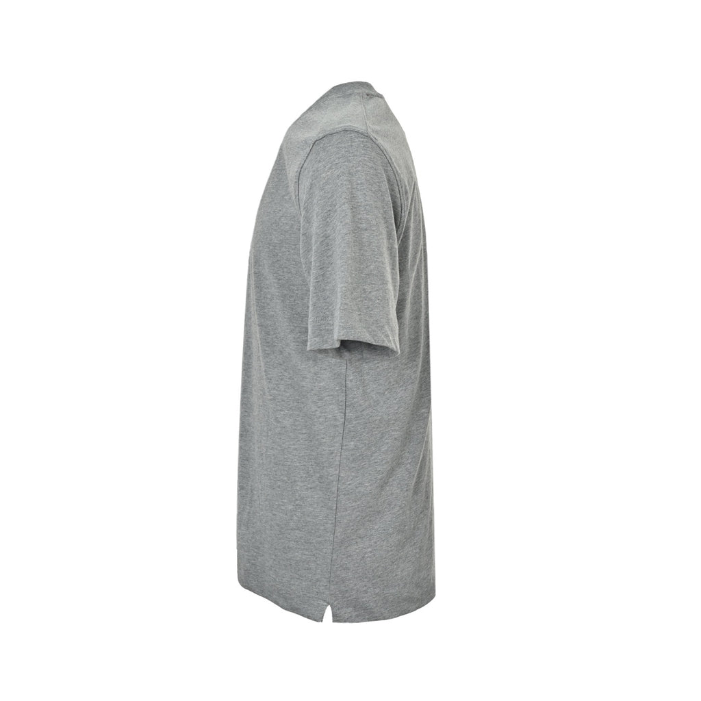 Zegna Men's Grey Dark Logo Print T-Shirt