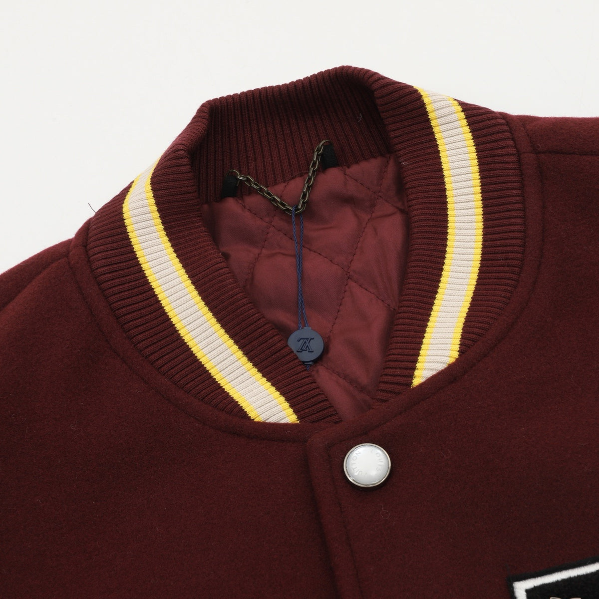 Louis Vuitton Women's / Men's Letterman Varsity Jacket in Burgundy