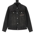 Louis Vuitton Women's Men's Black Washed Denim Jacket