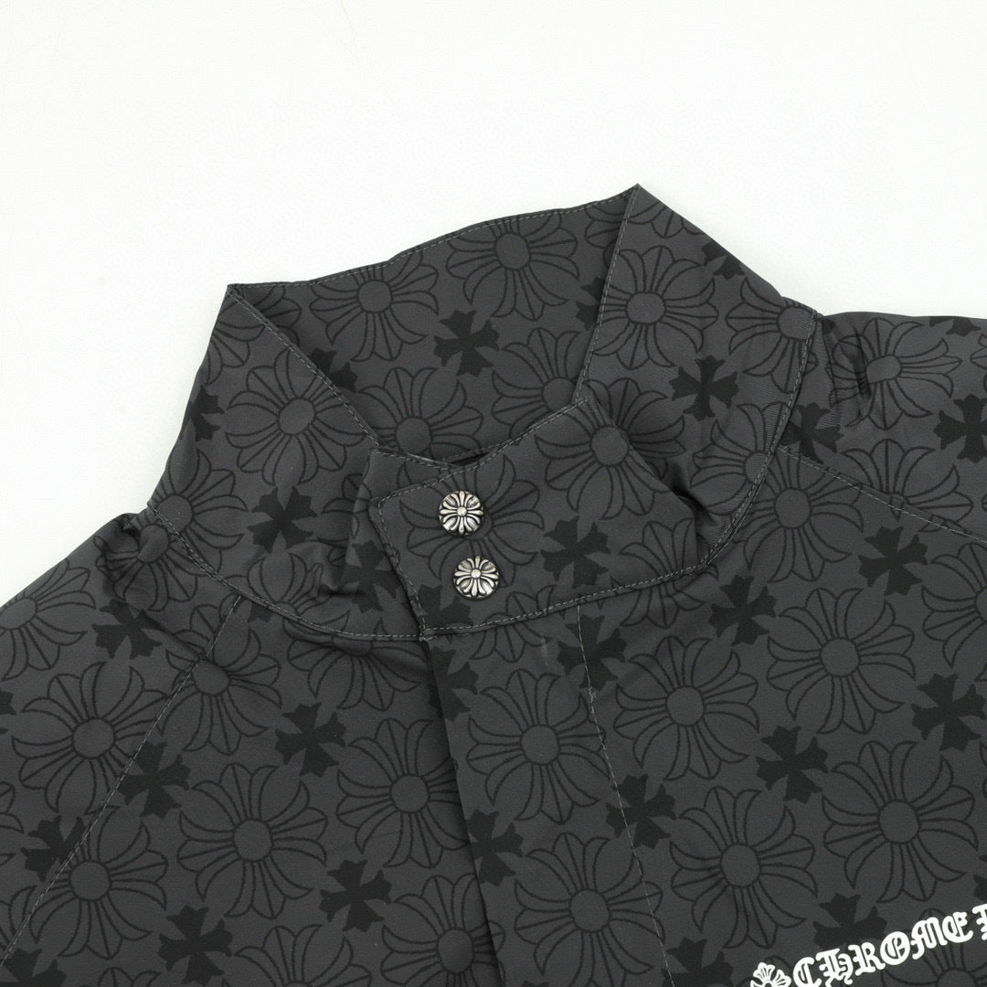 CH All-Over Tonal Pattern Trench Coat