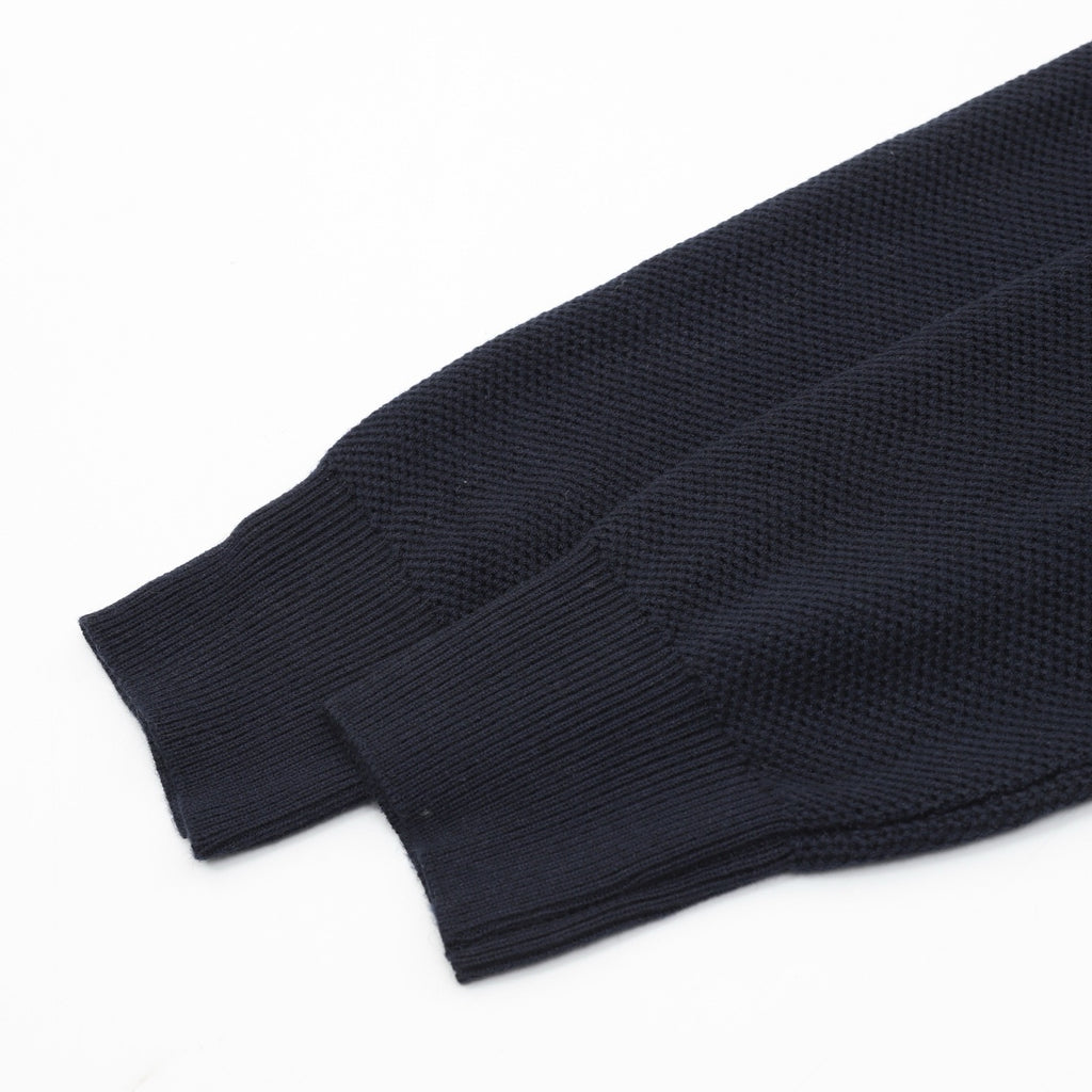 Loro Piana Women's Men's Navy Blue Full-Zip Cashmere Cardigan