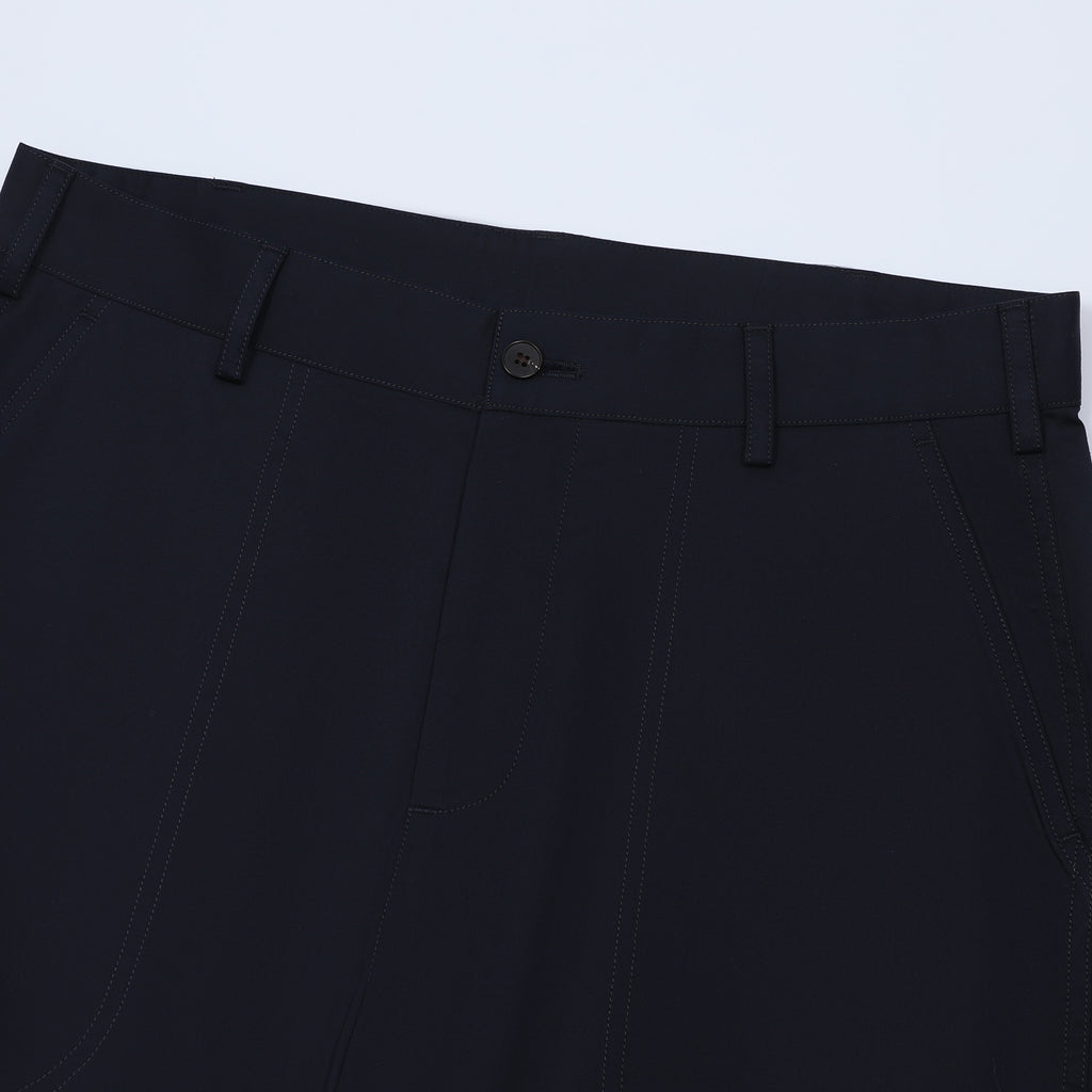 Loro Piana Navy Straight-Leg Wool Trousers | Women's & Men's Styling