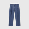 Loro Piana Dark Blue Drawstring Denim Trousers | Women's & Men's Styling