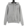 AMI Paris Two-Color Heart Embroidered Hoodie