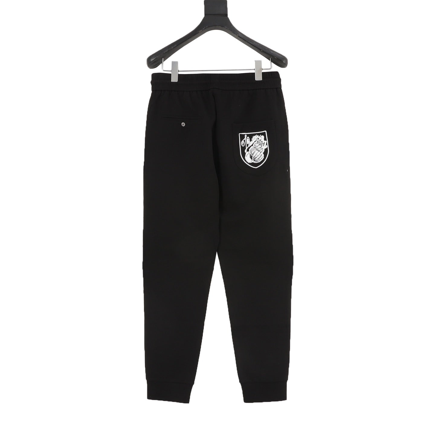 Louis Vuitton SS25 Heraldic Crest Embroidered Zip-Pocket Jogger Pants