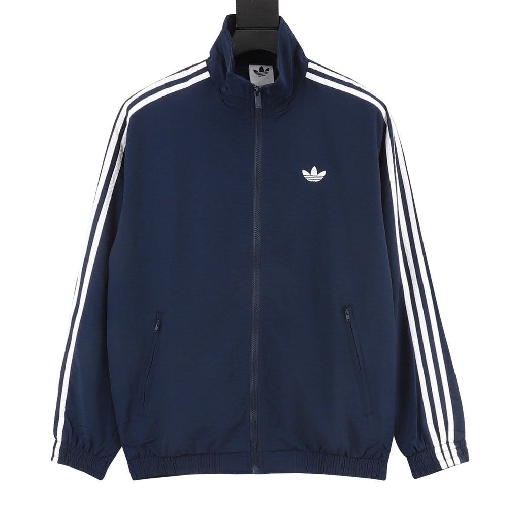 Adidas Originals Adicolor Three-Stripe Track Jacket | Light Blue Retro Zip-Up Outerwear