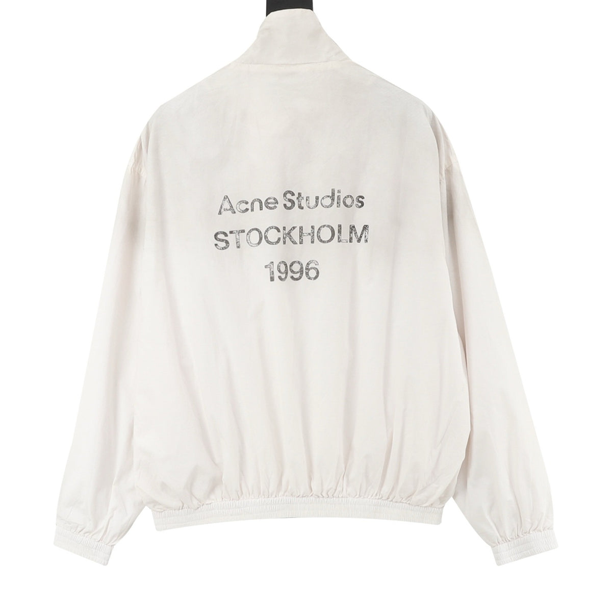 Acne Studios Women's Men's Off-White Stand-Collar Zip-Up Jacket