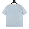 Brunello Cucinelli Layered Look Two-in-One Knit Short-Sleeve T-Shirt
