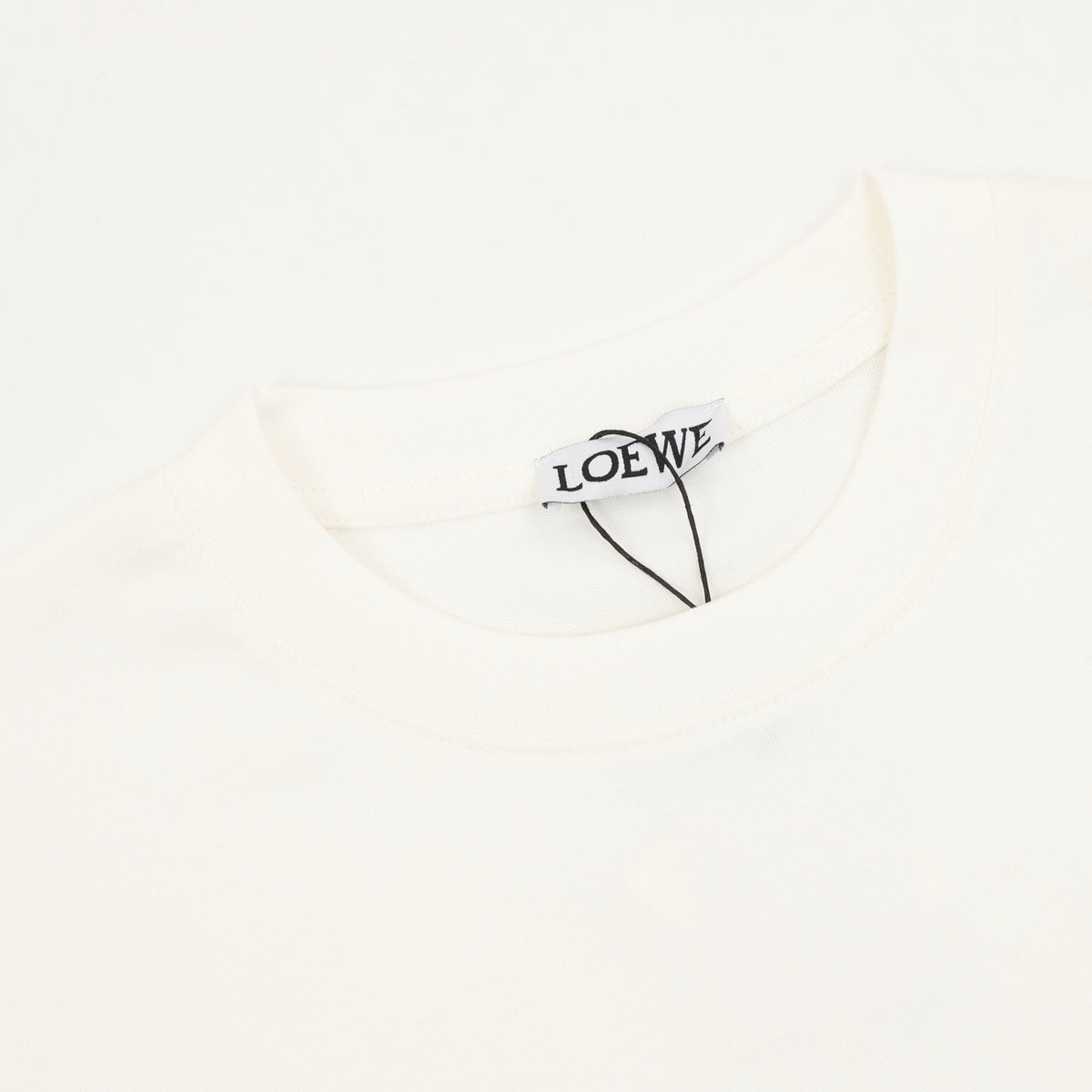 LOEWE Women's & Men's White Floral Anagram Embroidered Long-Sleeve T-Shirt