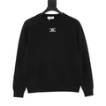 Celine Women's Men's Black Triomphe Logo Crewneck Sweater