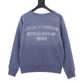 Acne Studios Women's Men's Dusty Blue Stockholm 1996 Print Crewneck Sweatshirt
