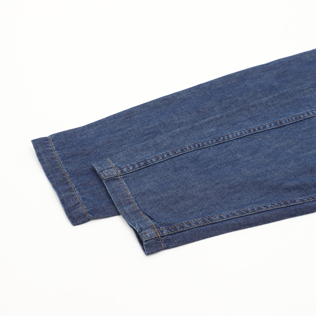 Loewe Anagram Embroidered Pocket Zip-Up Denim Jacket