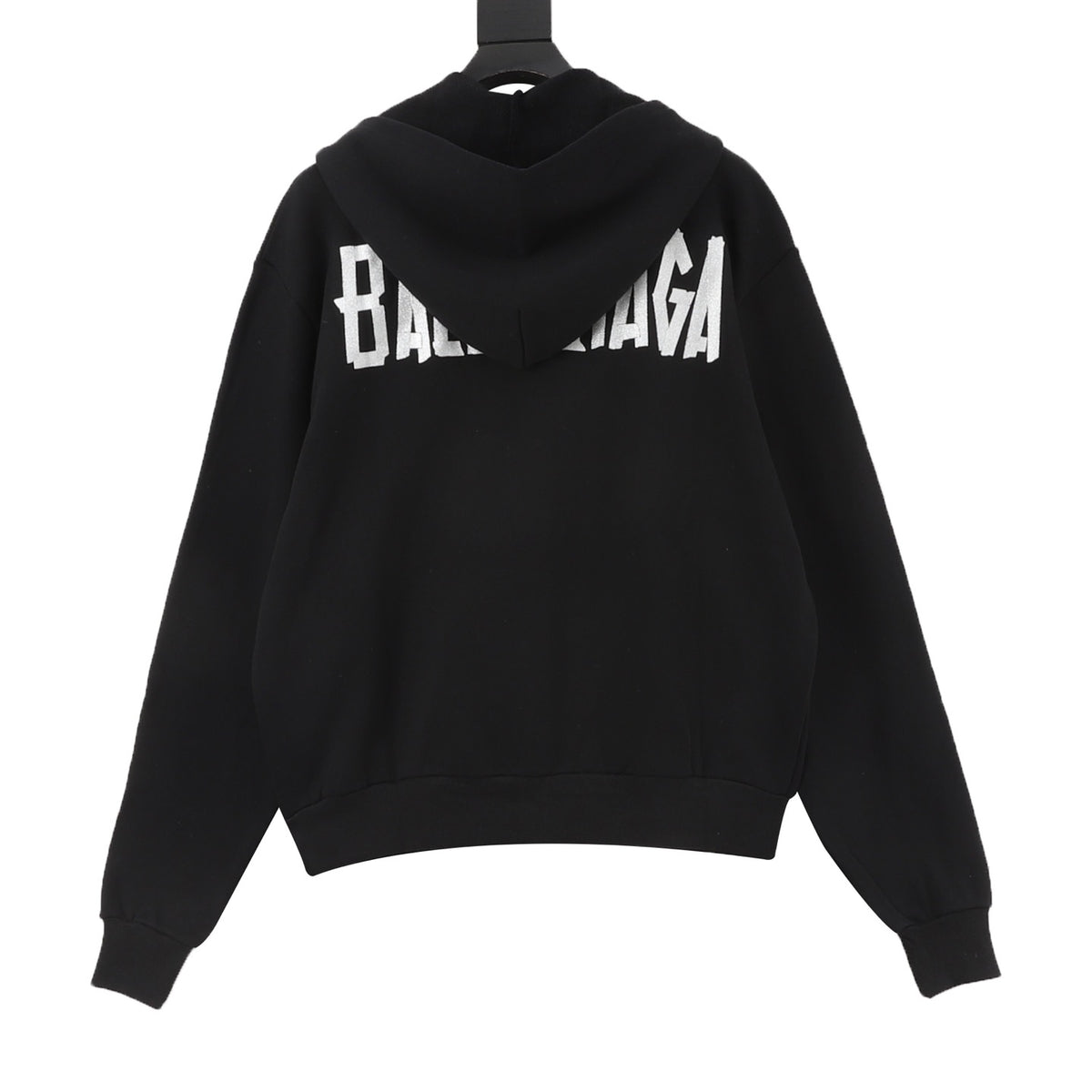 Balenciaga Women's & Men's Black 8B Logo Zip-Up Hoodie