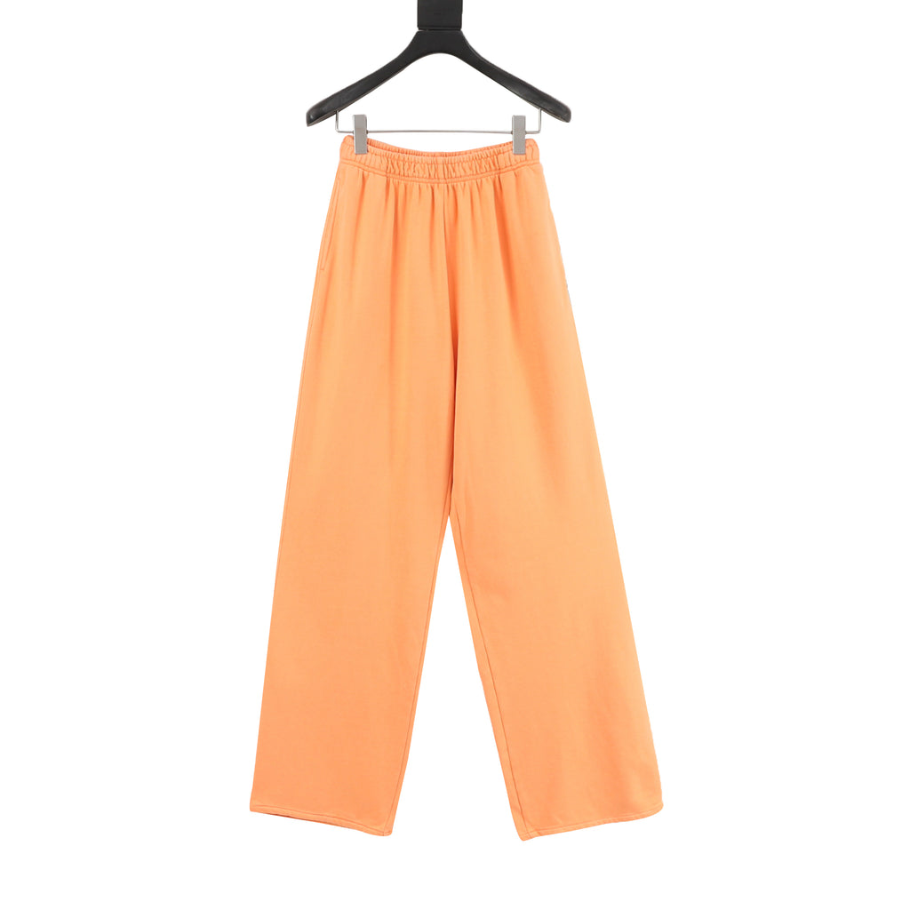 Acne Studios Est. 1996 Logo Trousers — Peach Orange, Retro Script Print