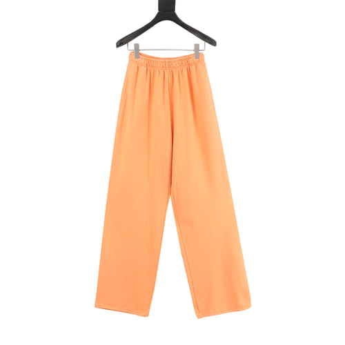 Acne Studios Est. 1996 Logo Trousers — Peach Orange, Retro Script Print