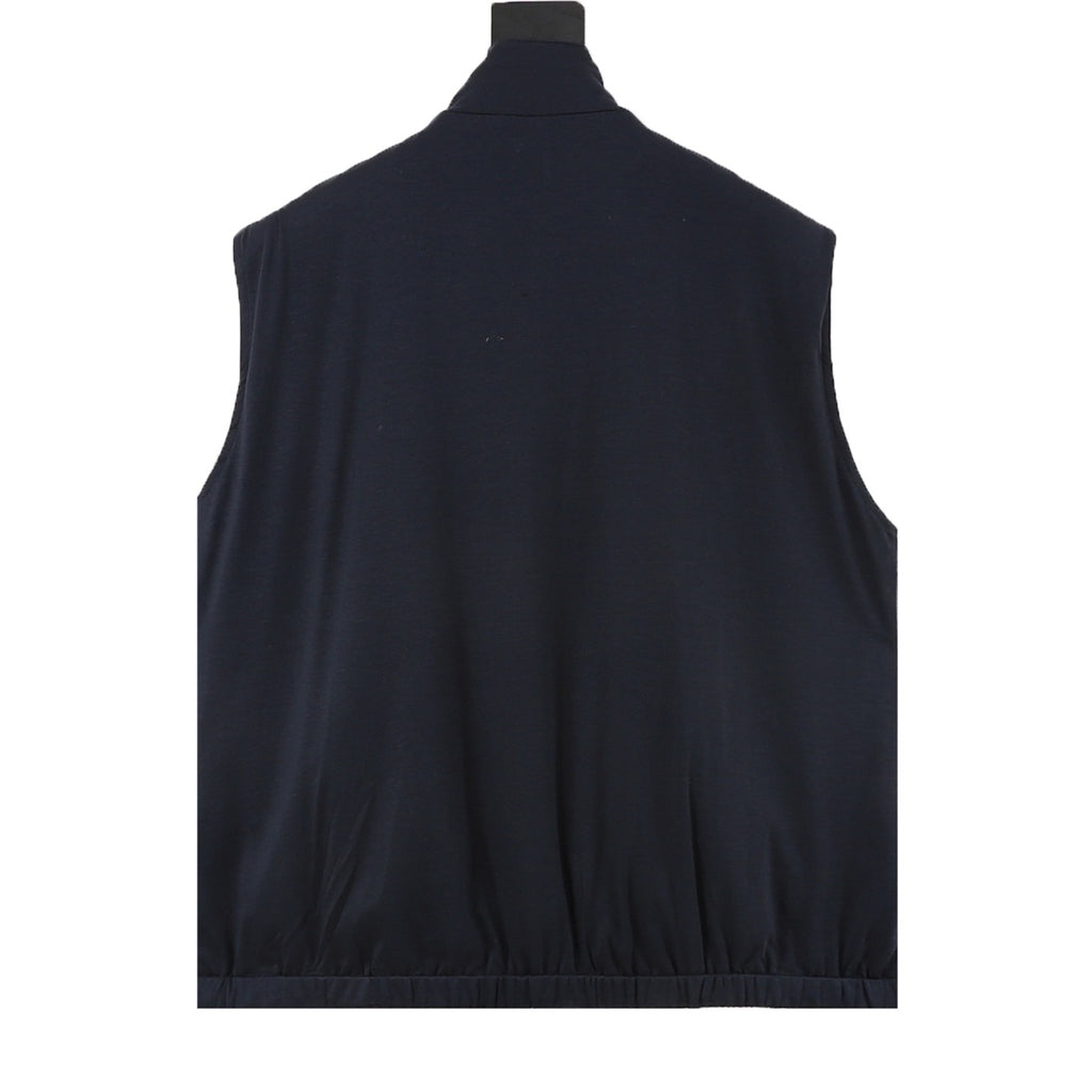 Loro Piana Women's & Men's Navy Stand-Collar Zip-Up Vest