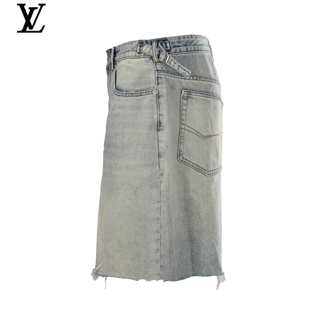 Louis Vuitton Men's Washed Denim Shorts