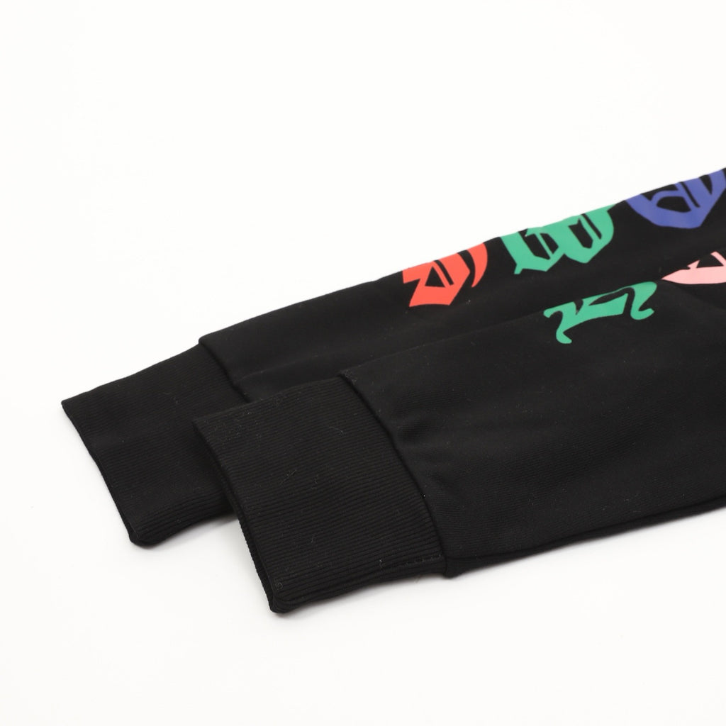 Chrome Hearts 25FW Multicolor Gothic Script Sleeve Hoodie