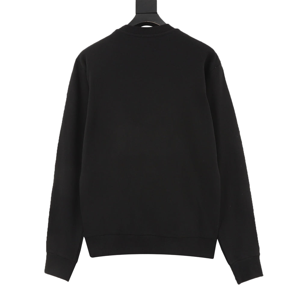 Moncler Women's & Men's Black Pocket Logo Crewneck Sweatshirt