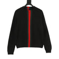 Gucci Slim Fit Red and Green Stripe Crewneck Knit Sweater | Signature Web Luxury Knitwear