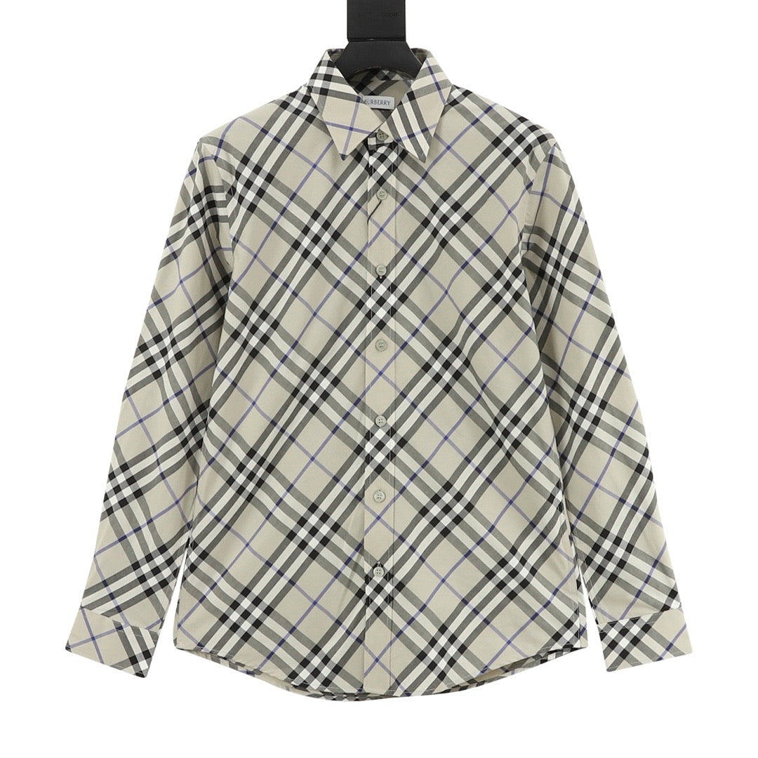 Burberry Vintage Check Cotton Twill Long-Sleeve Shirt