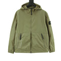 Stone Island Women's Men's Olive Hooded Windbreaker Jacket