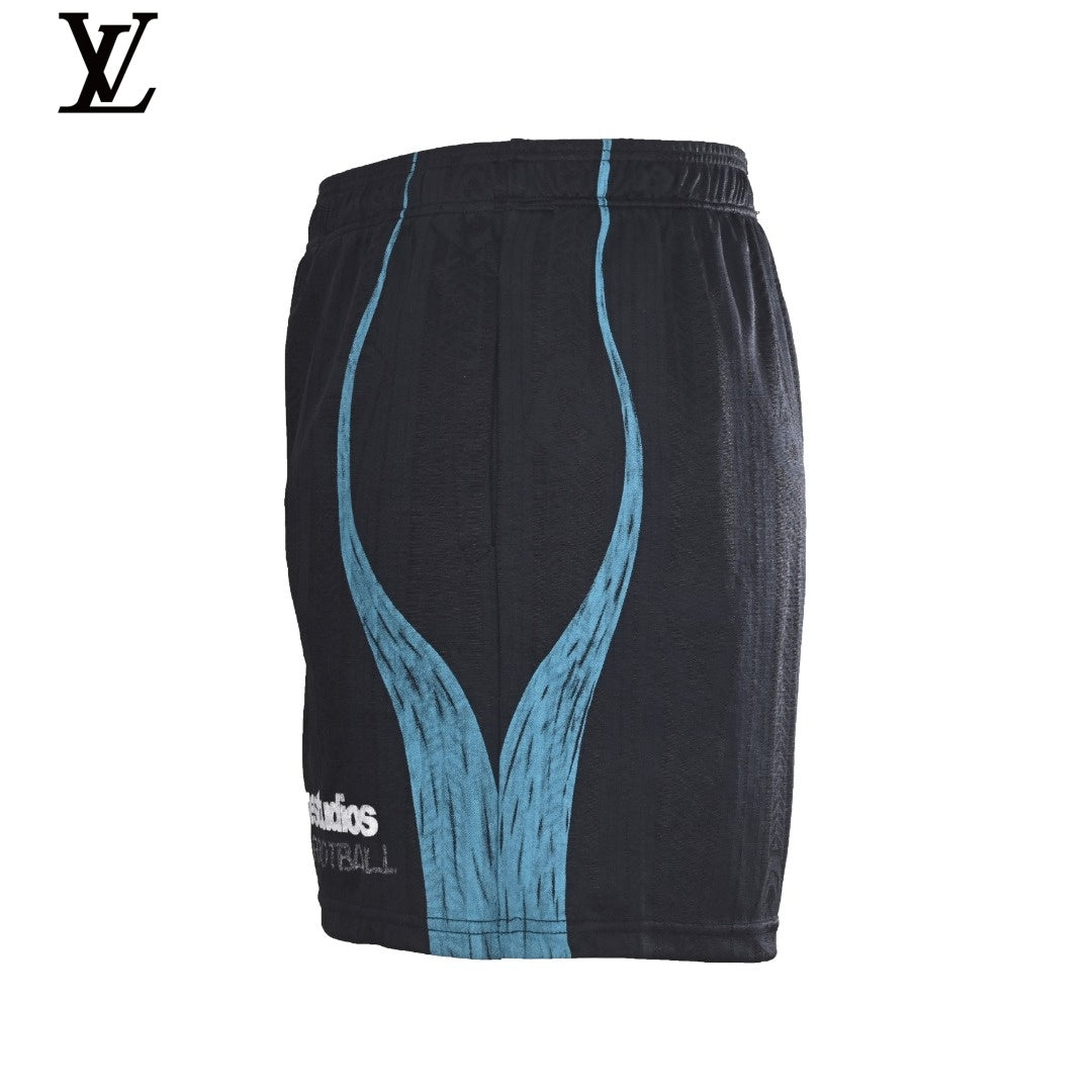 Acne Studios Men's Black Sport 1996 Football Shorts
