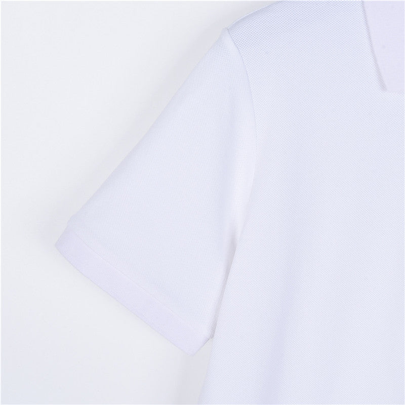 Louis Vuitton Embossed Text Short-Sleeve Polo Shirt in White