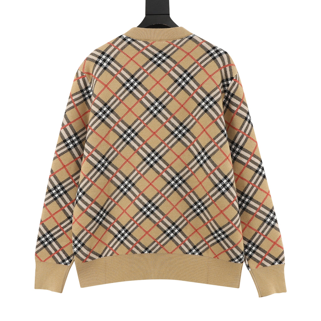 Burberry McGonagall Vintage Check Jacquard Crewneck Sweater