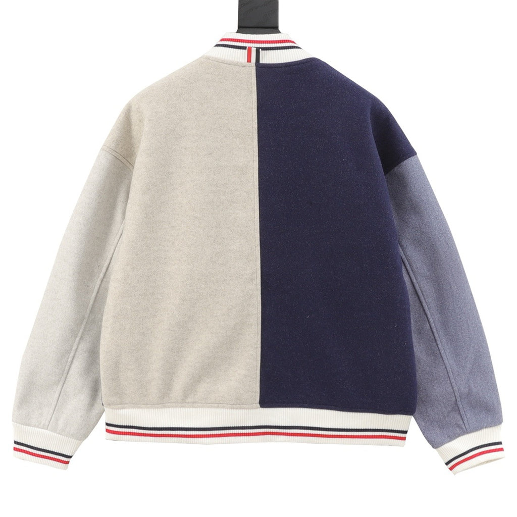 Thom Browne Women's & Men's Color-Block Wool Varsity Jacket