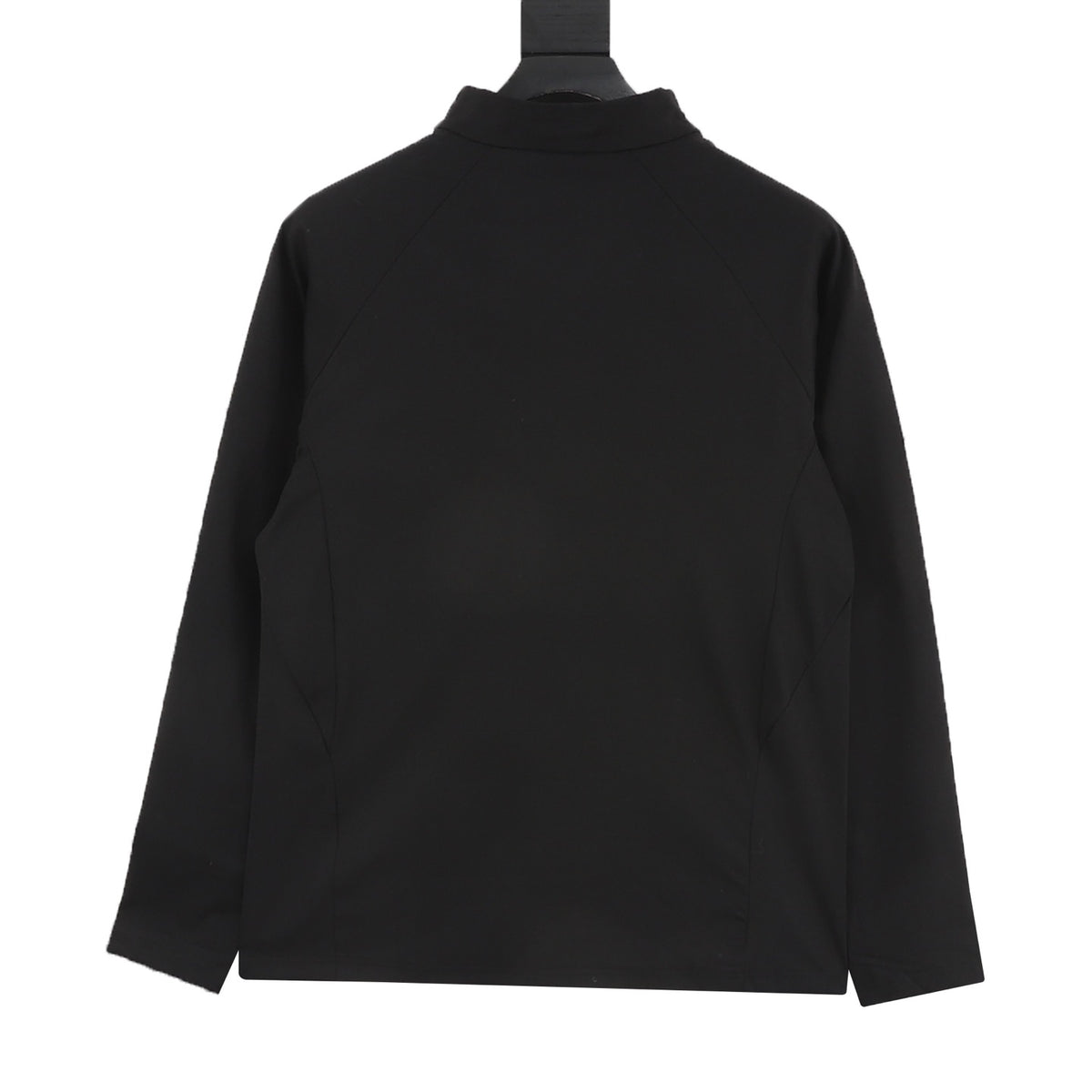 Descente Women's Men's Black Half-Zip Stand-Collar Long-Sleeve Top