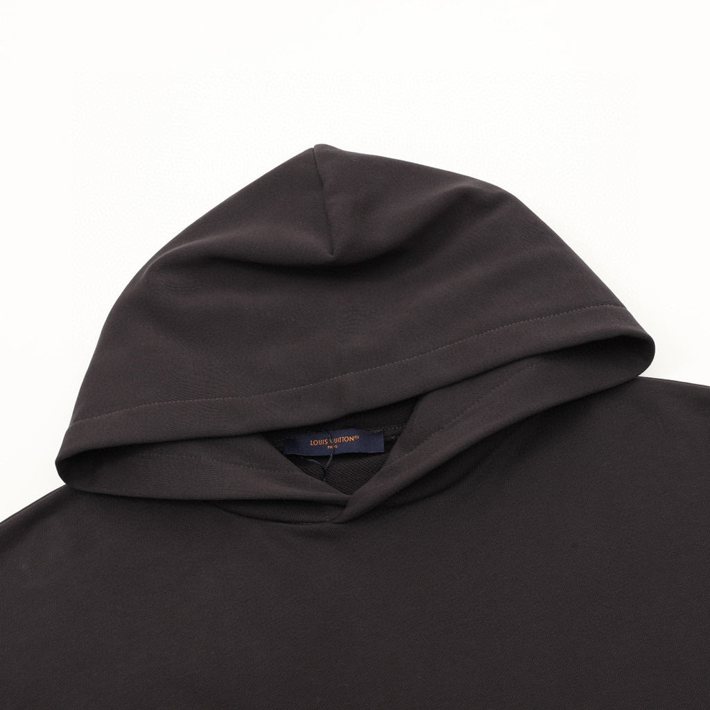Louis Vuitton Vuitton Script Pearl-Beaded Cursive Logo Oversized Pullover Hoodie