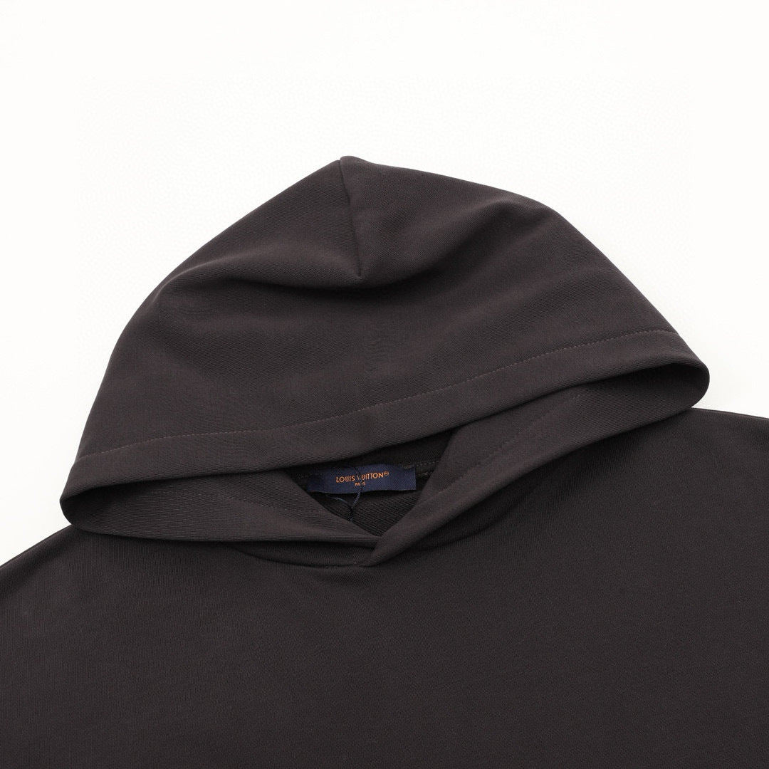 Louis Vuitton Vuitton Script Pearl-Beaded Cursive Logo Oversized Pullover Hoodie