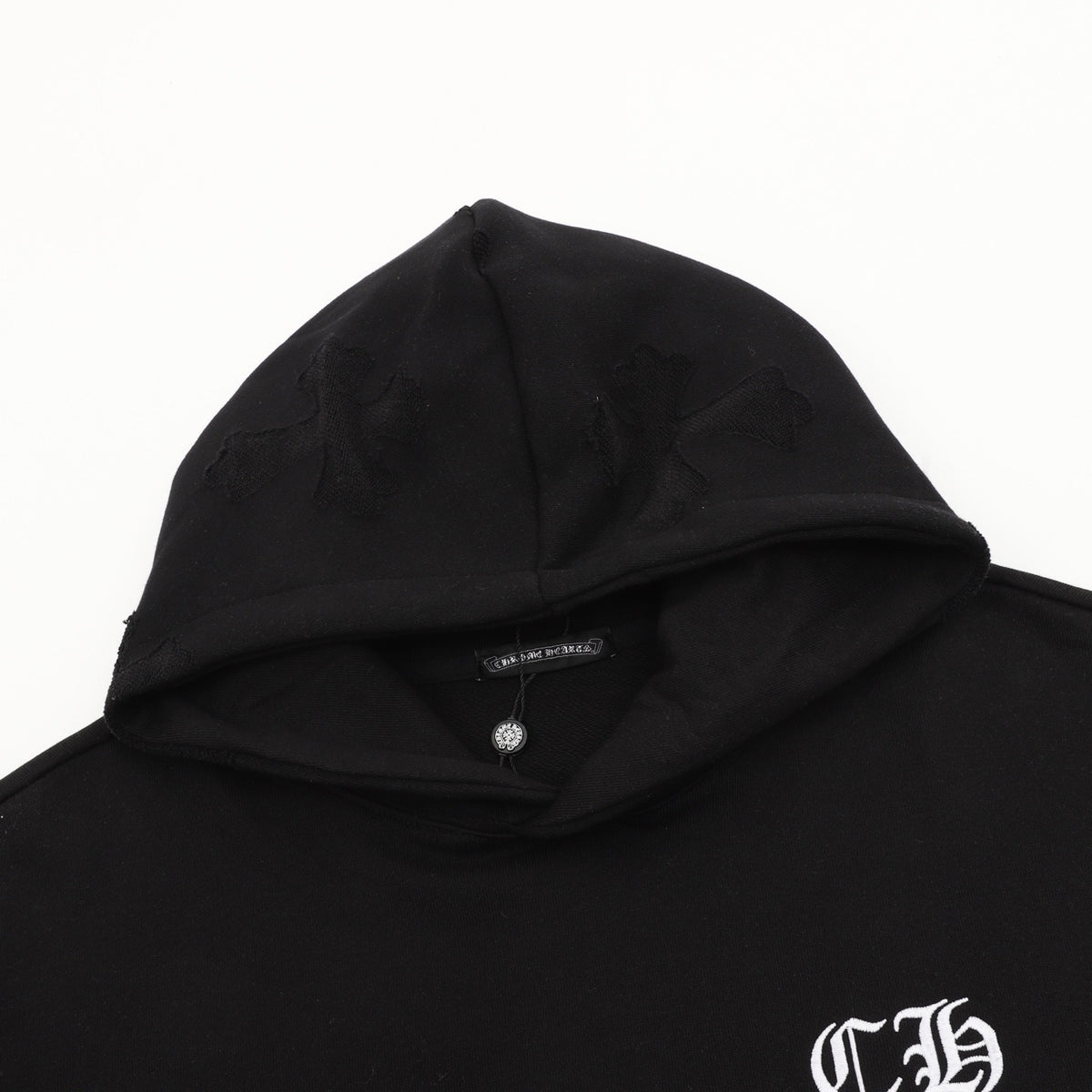 Chrome Hearts Women's / Men's Cross-Print Hoodie in Black
