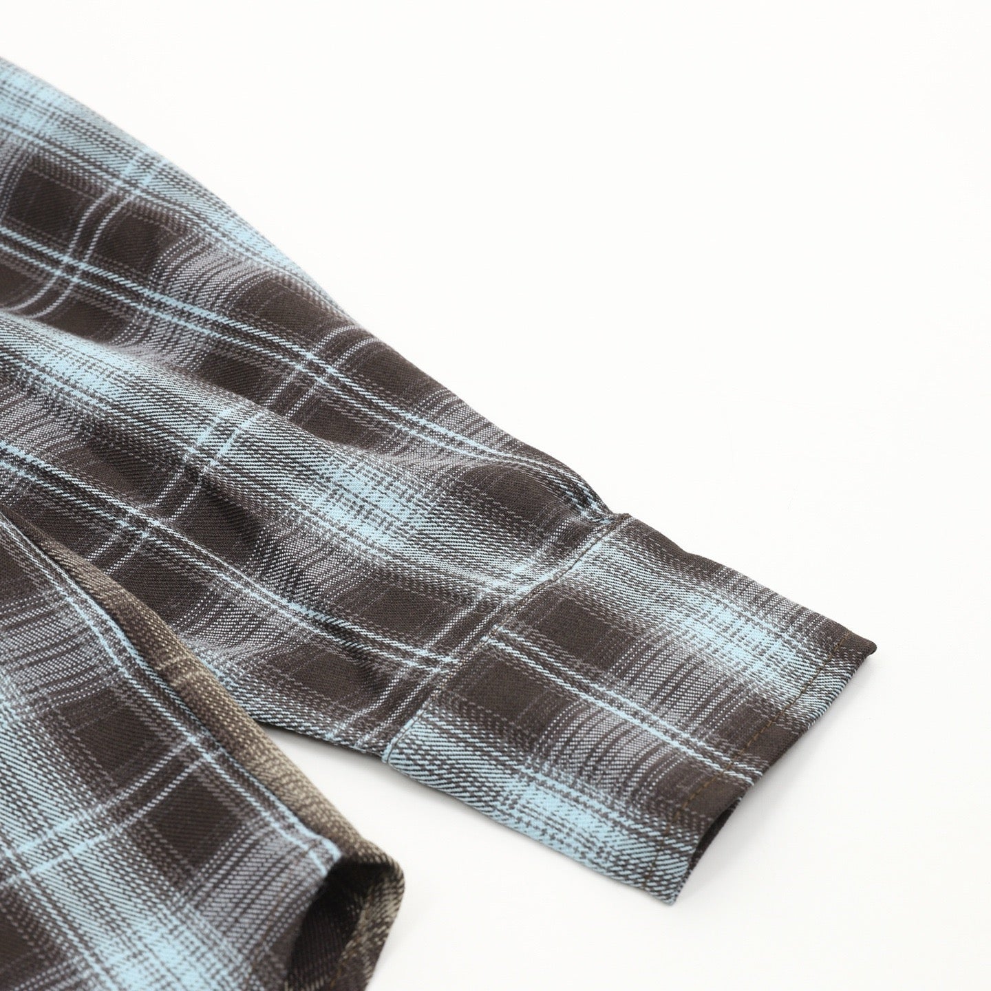 WE11DONE 24SS American Retro Patchwork Color Block Plaid Long-Sleeve Shirt