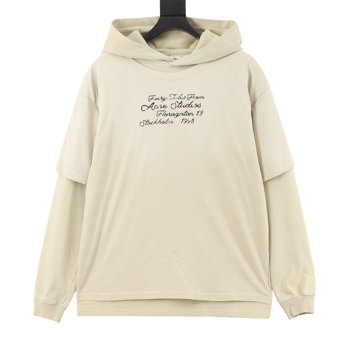 Acne Studios Women's Men's Beige Fairy Tales Double-Layer Hoodie
