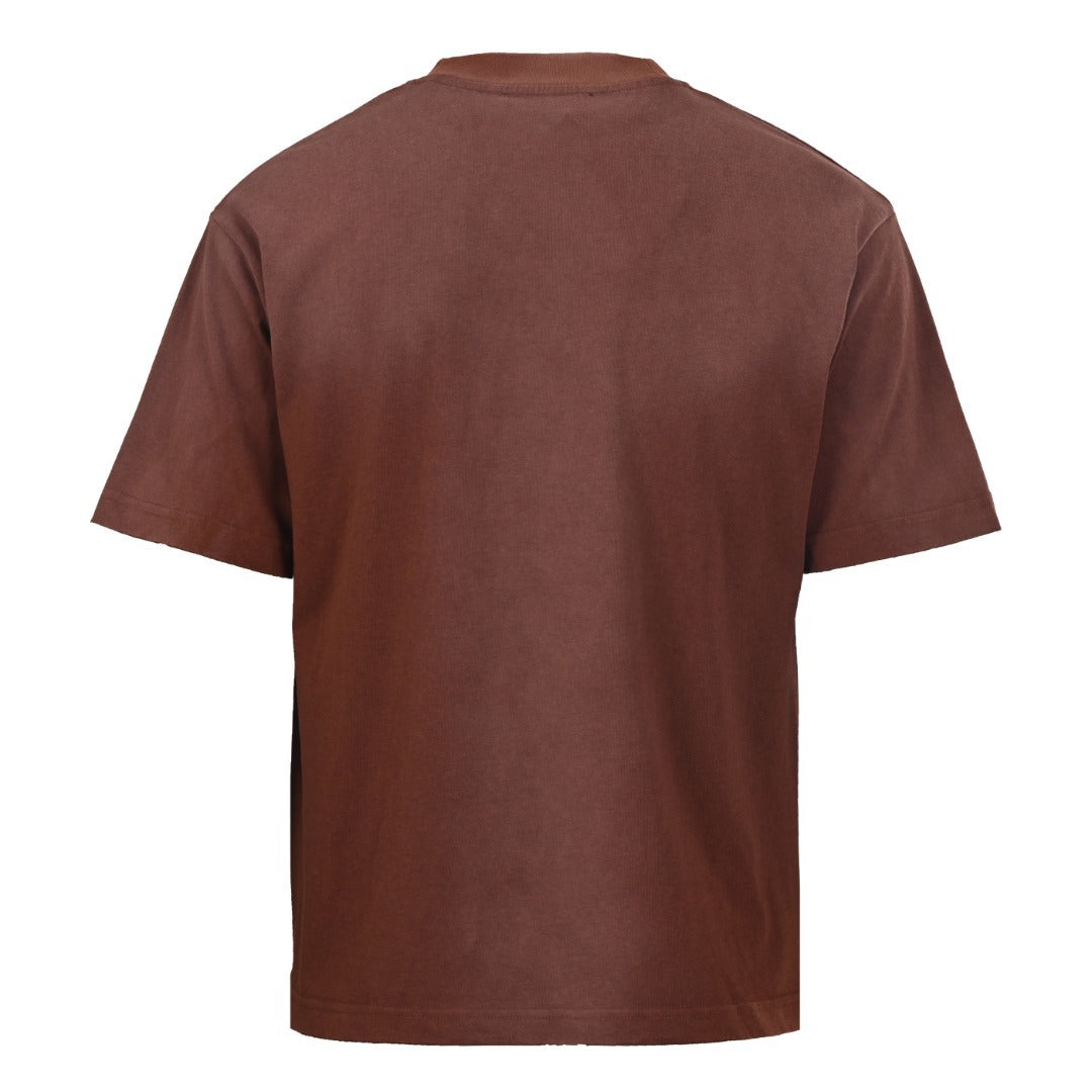 Acne Studios Stockholm 1996 Vintage-Style Print Short-Sleeve T-Shirt in Brown