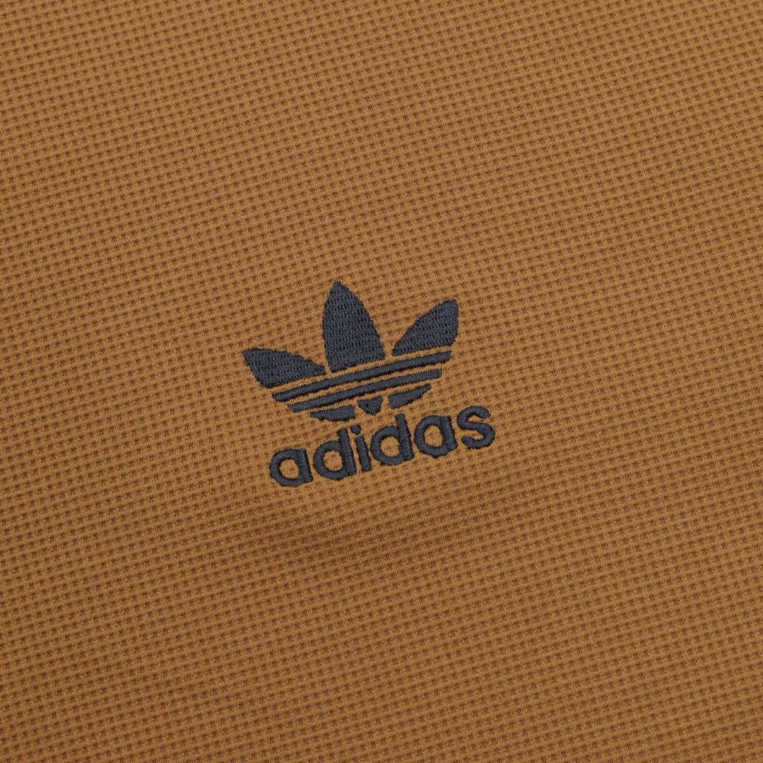 Adidas Originals American Retro Trefoil Track Jacket | Cream Burgundy Stripe Navy Trim