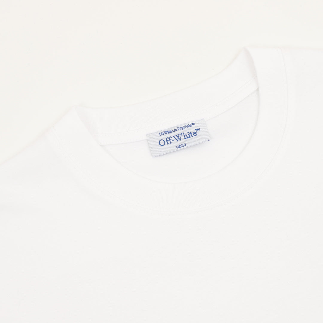 Off-White Tape Circle Logo Short-Sleeve T-Shirt in White