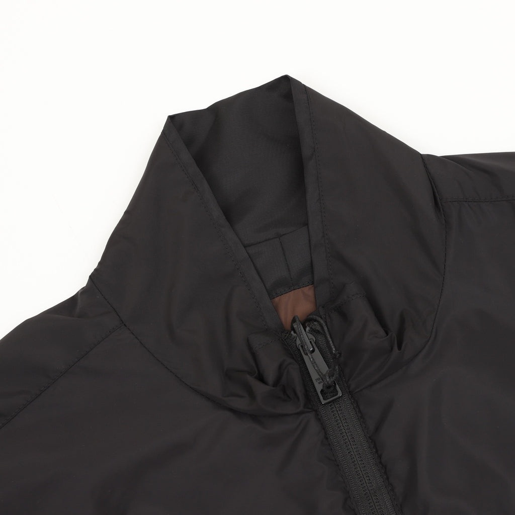 Prada Women's Men's Black Triangle Logo Stand-Collar Nylon Jacket