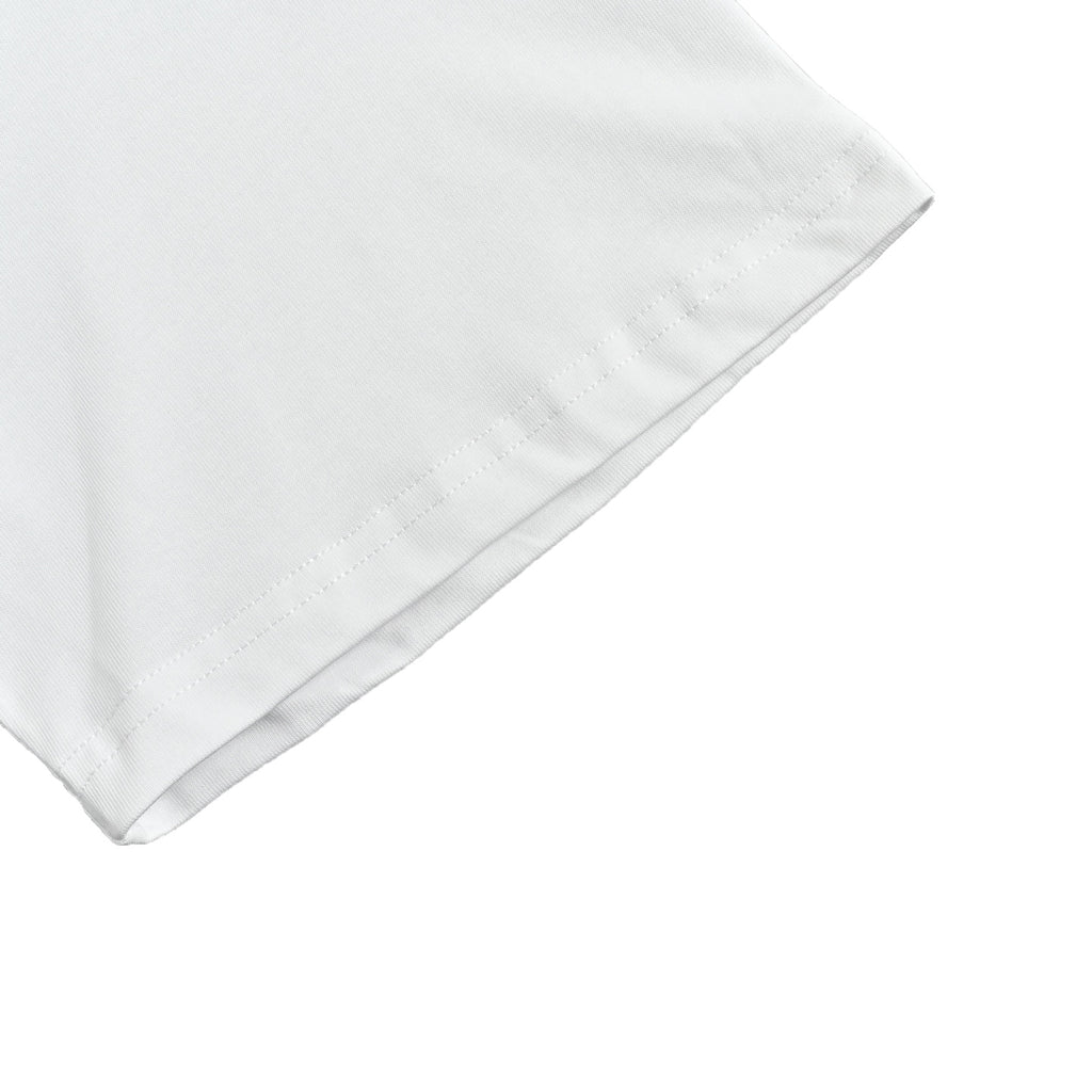 Yves Saint Laurent Gold Logo Print Short-Sleeve T-Shirt in White