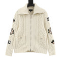 Chanel Cable-Knit Zip-Up Jacket
