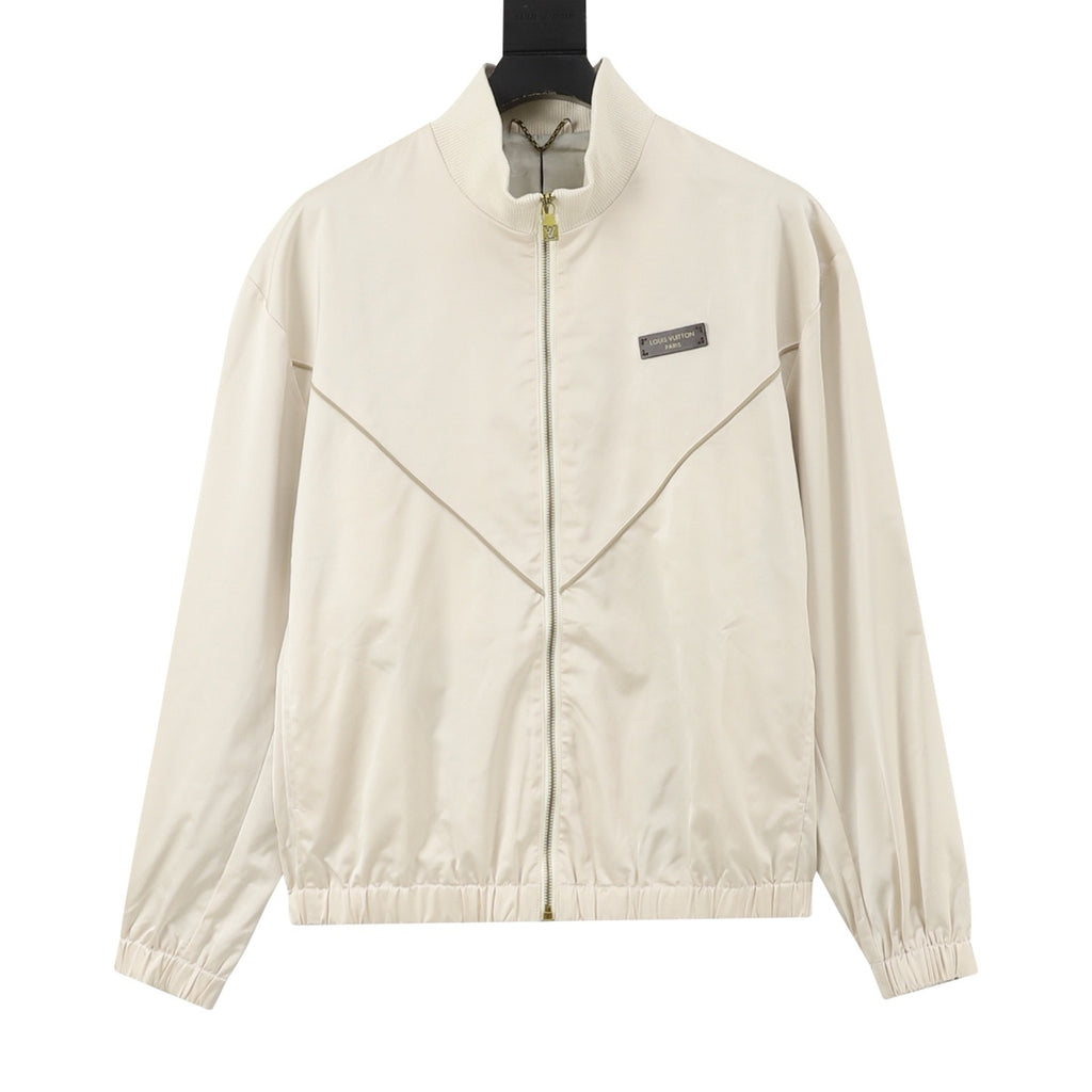 Louis Vuitton Women's Men's Beige Zip Track Jacket