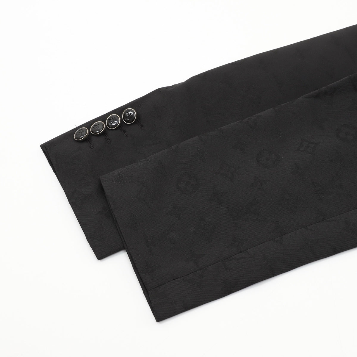 Louis Vuitton Women's Men's Black Monogram Single-Breasted Blazer