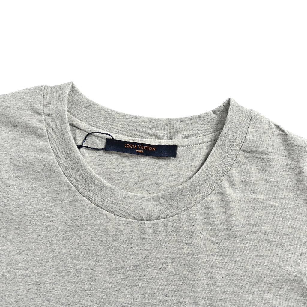 Louis Vuitton Grey Stitched Monogram T-Shirt