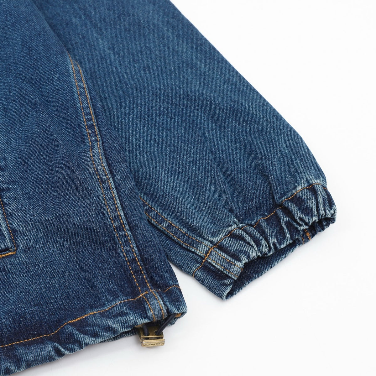 Louis Vuitton Men's Denim Bomber Jacket in Blue