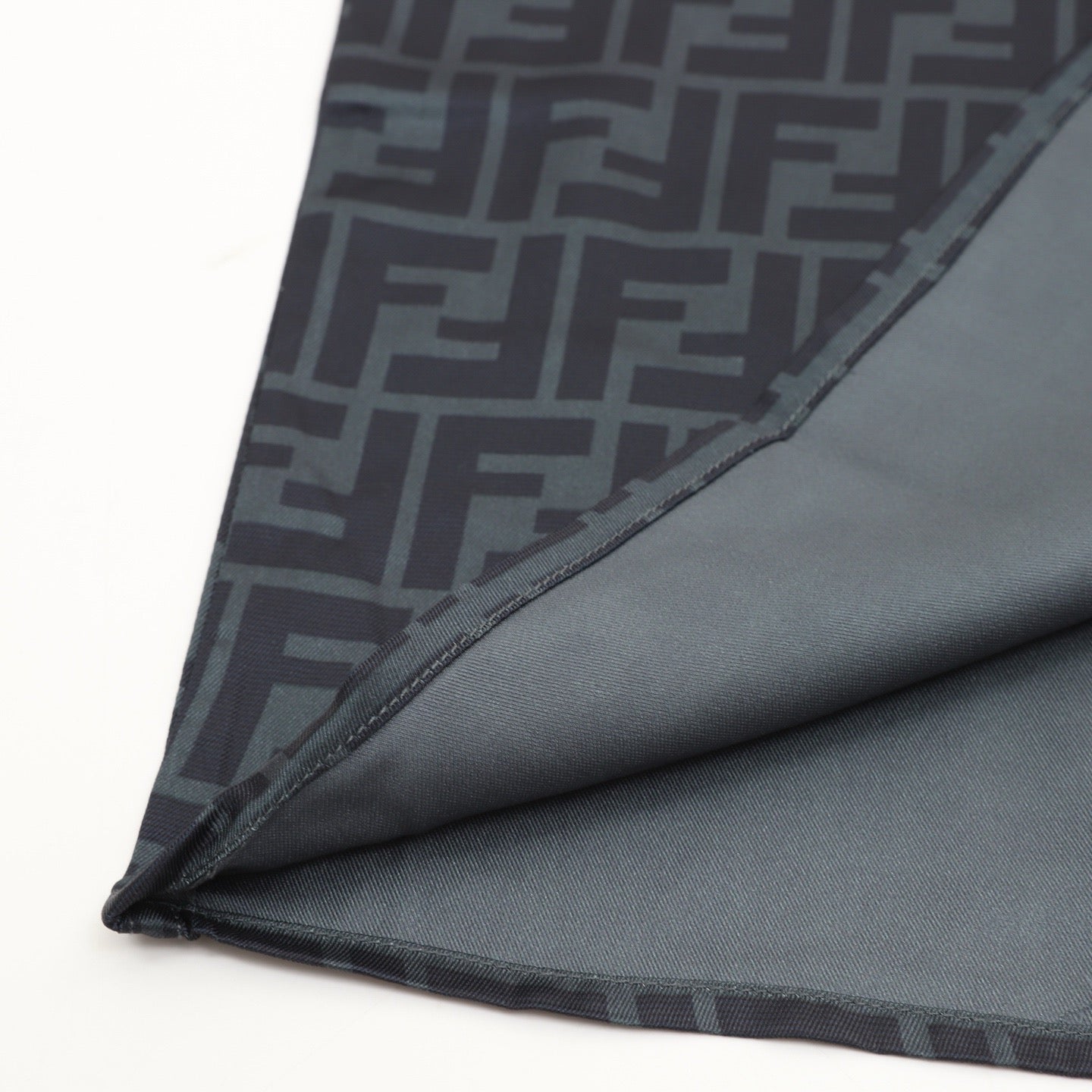 Fendi Classic All-Over FF Monogram Shirt | Dark Grey Tonal Luxury Long Sleeve